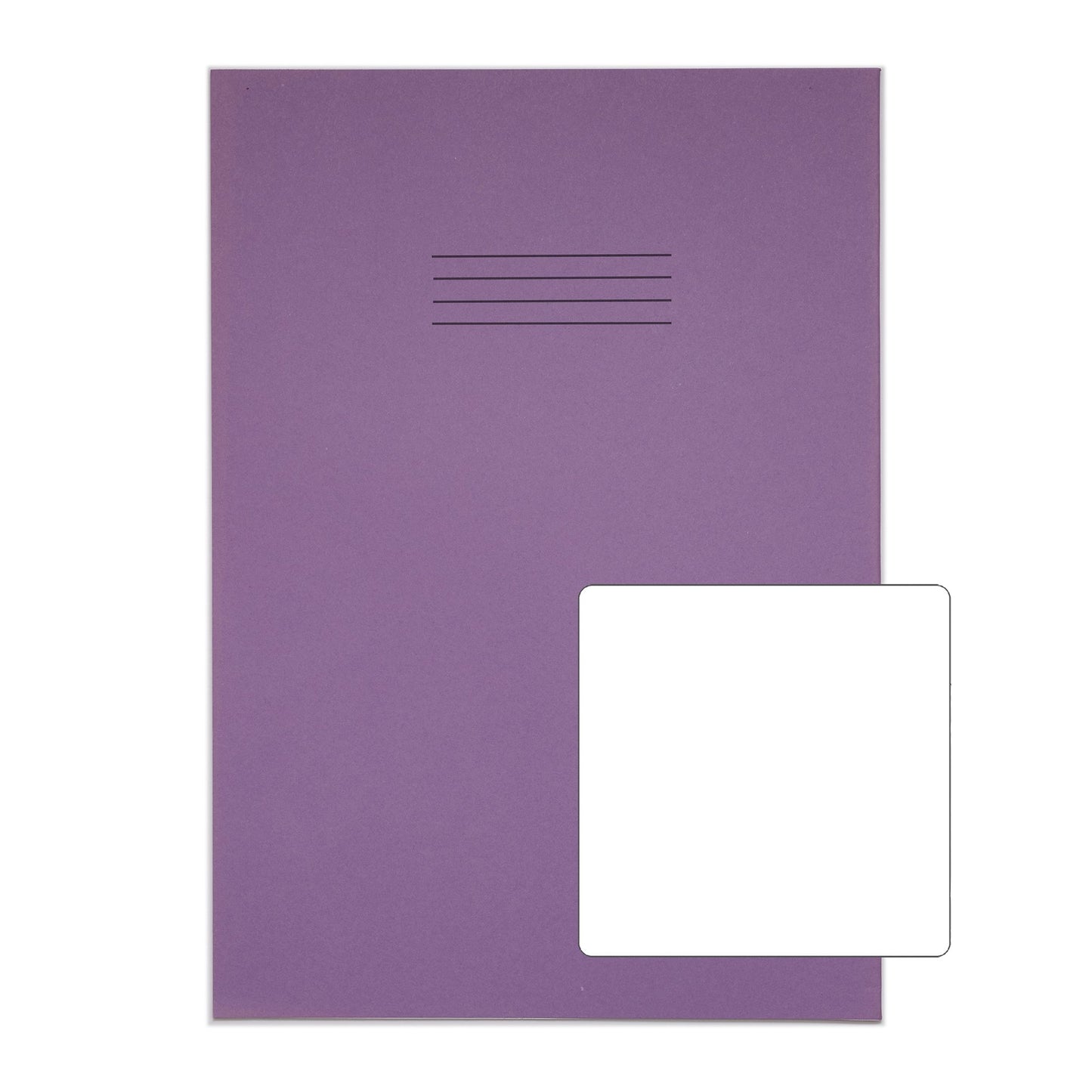 RHINO 13 x 9 Oversized Exercise Book 48 Page Purple B (Pack of 10)