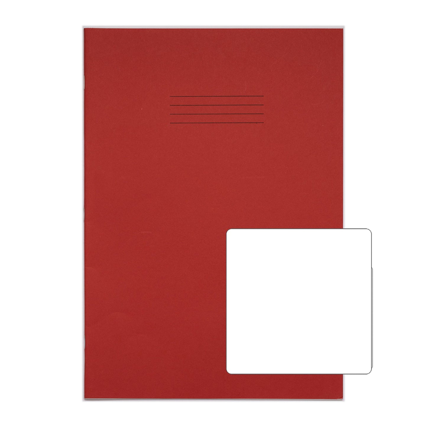 RHINO 13 x 9 Oversized Exercise Book 48 Page Red B (Pack of 10)