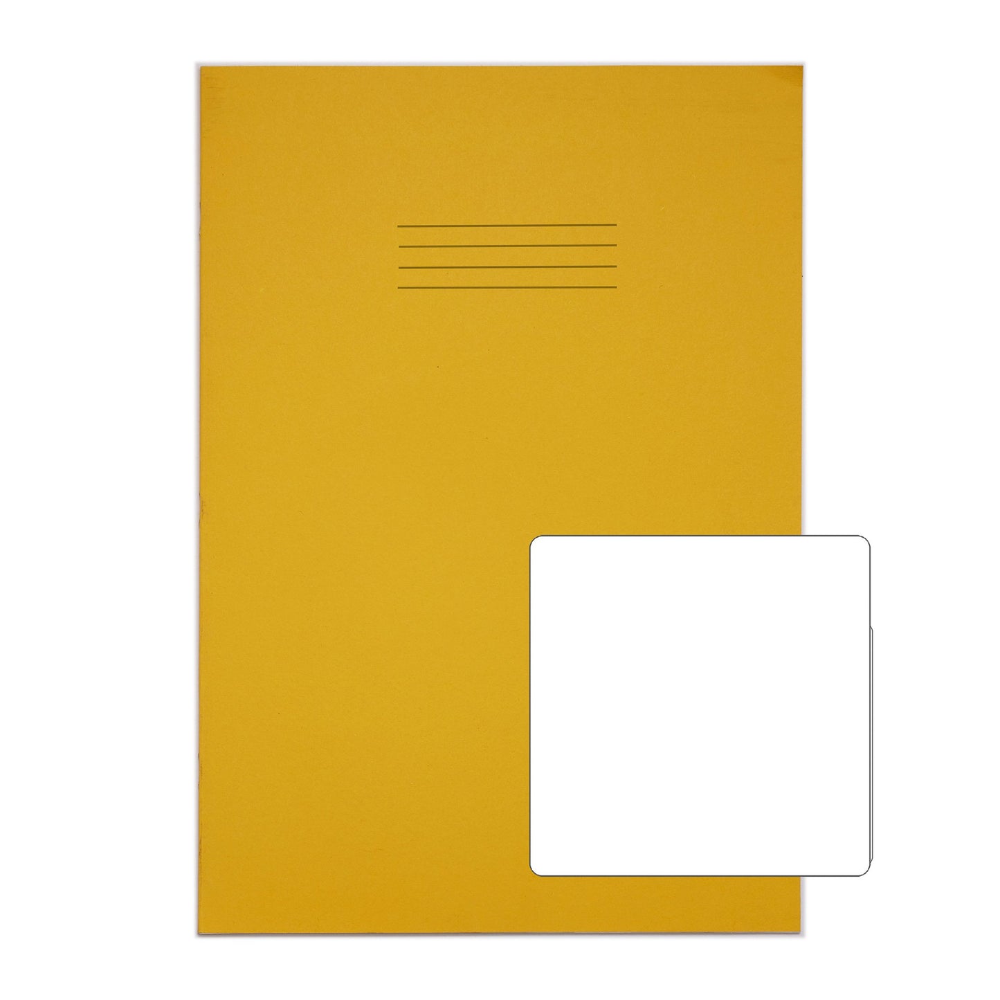 RHINO 13 x 9 Oversized Exercise Book 48 Page Yellow B (Pack of 10)