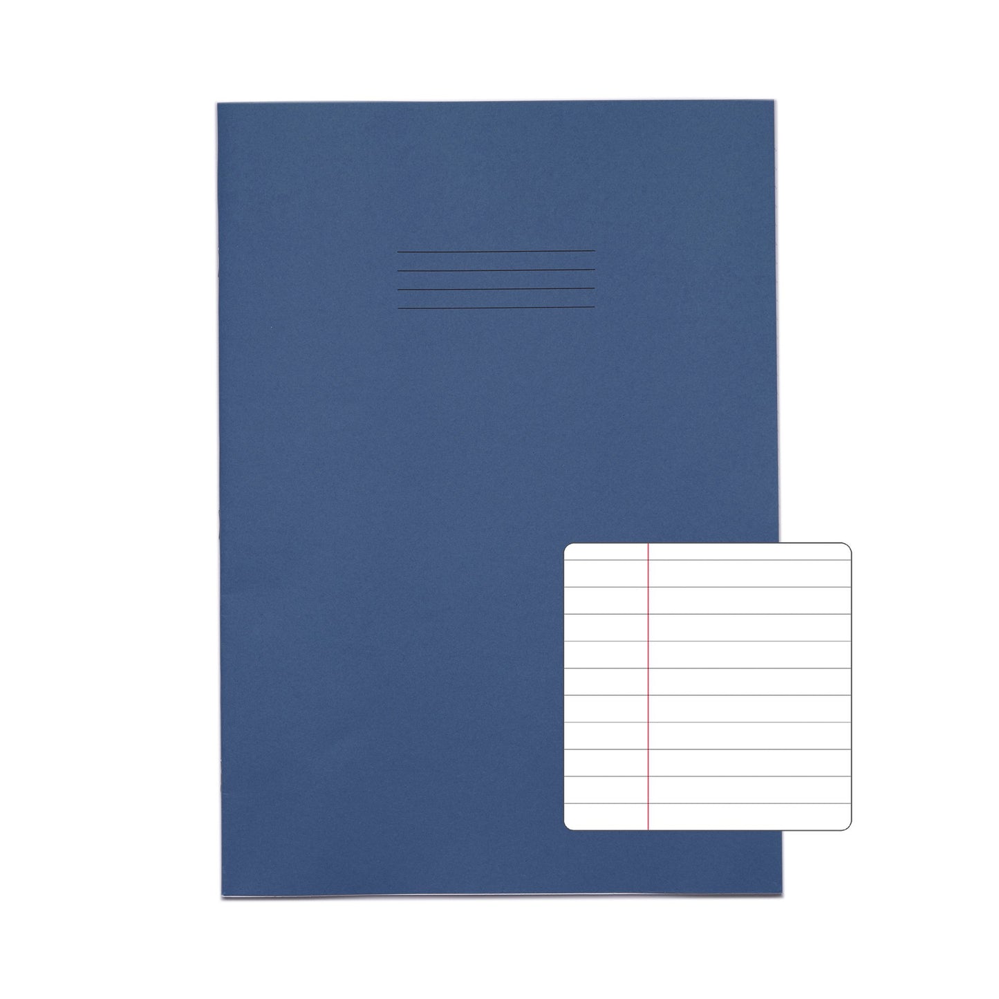 RHINO 13 x 9 Oversized Exercise Book 48 Page Dark Blue F8M (Pack of 50)