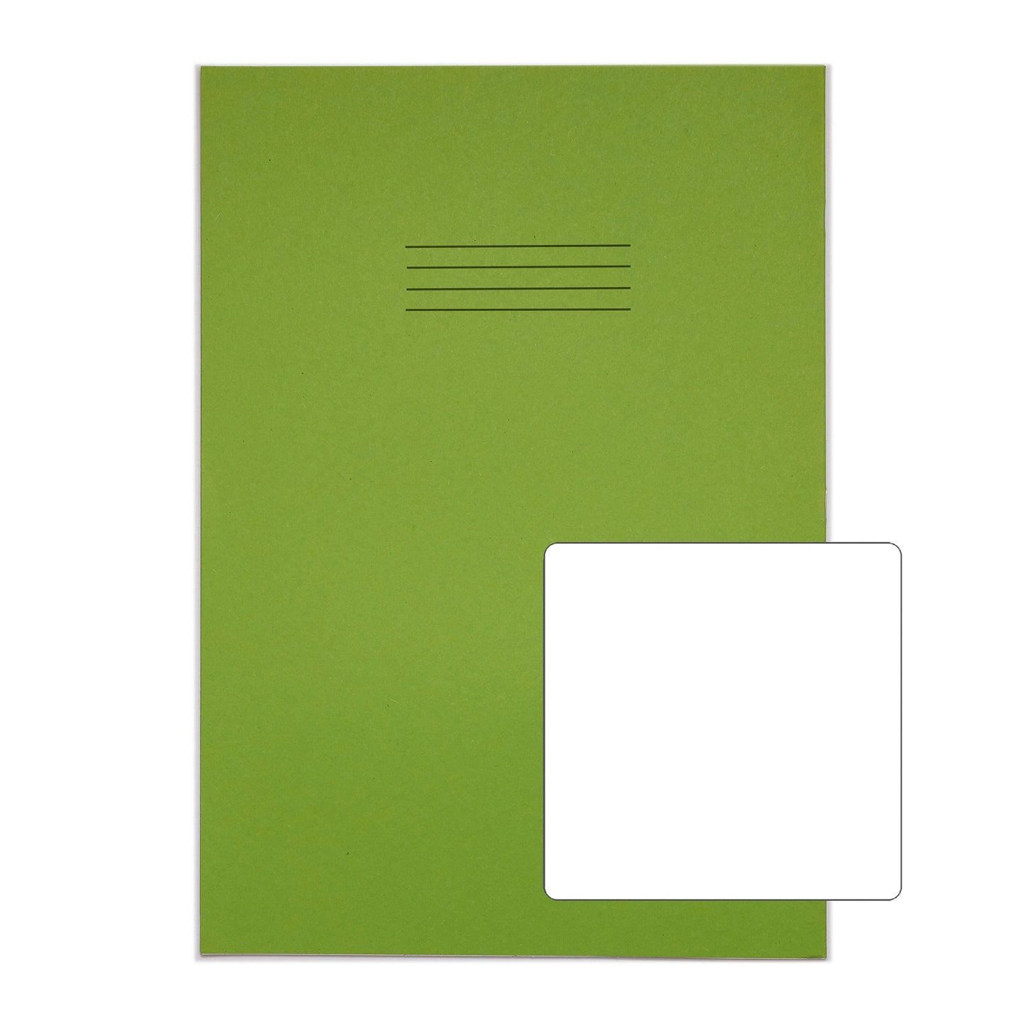 RHINO 13 x 9 A4+ Oversized Exercise Book 80 Page Light Green B (Pack of 50)