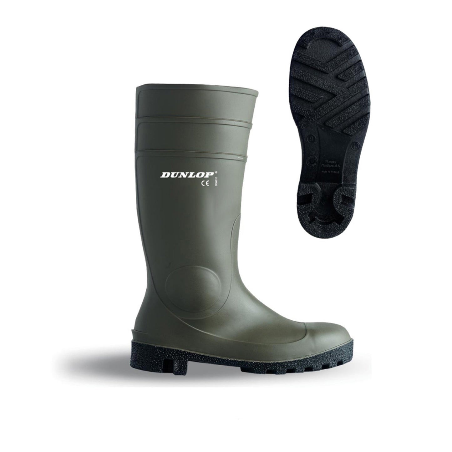 Dunlop Protomaster Full Safety PVC Wellington Green 03