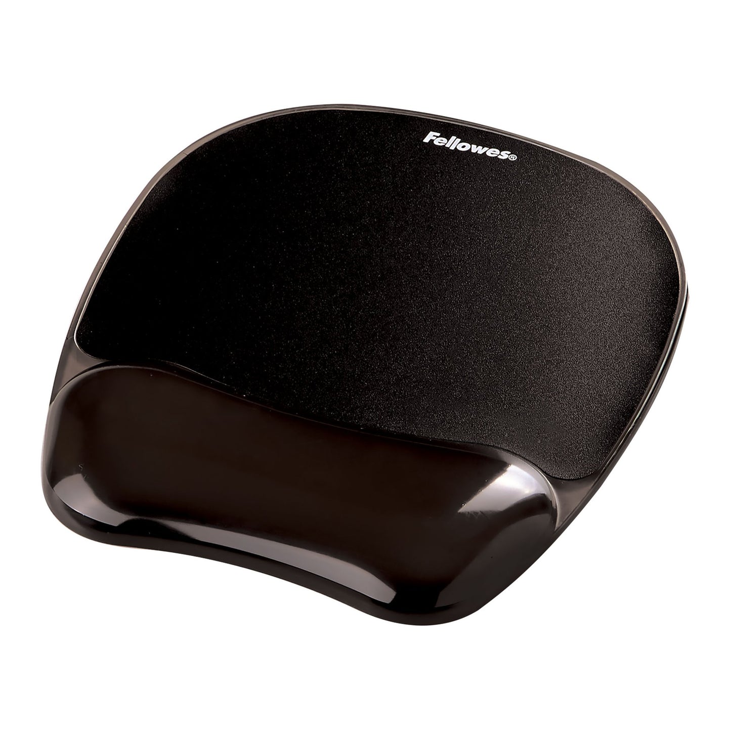 Fellowes Crystal Mouse Pad Wrist Supp Bk