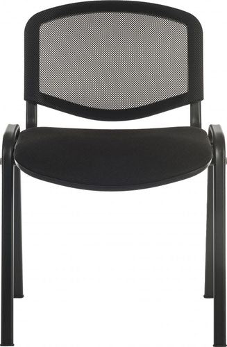 Conference Mesh Back Stackable Chair Black - 1500MESH-BLK DD