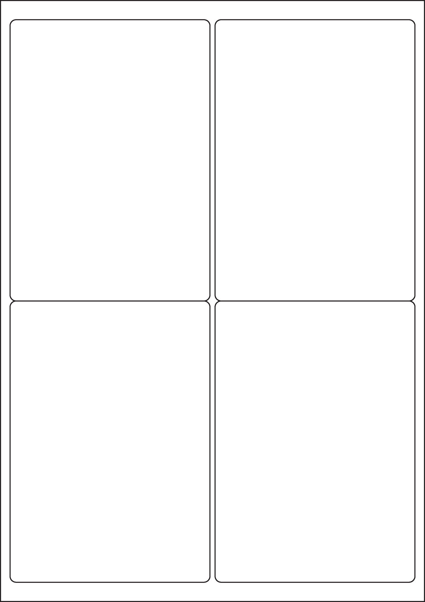 ValueX Multipurpose Label 99.1x139mm 4 Per A4 Sheet White (Pack 400 Labels) - 15145SM