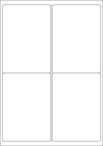 ValueX Multipurpose Label 99.1x139mm 4 Per A4 Sheet White (Pack 400 Labels) - 15145SM