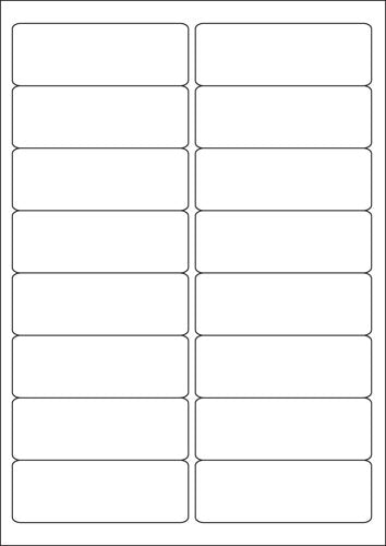ValueX Multipurpose Label 99.1x34mm 16 Per A4 Sheet White (Pack 1600 Labels) - 15173SM