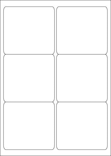 ValueX Multipurpose Label 99.1x93.1mm 6 Per A4 Sheet White (Pack 600 Labels) - 15208SM