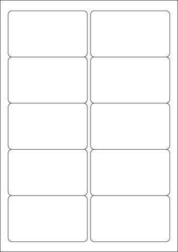 ValueX Multipurpose Label 99.1x57mm Label 10 Per A4 Sheet White (Pack 1000 Labels) - 15257SM