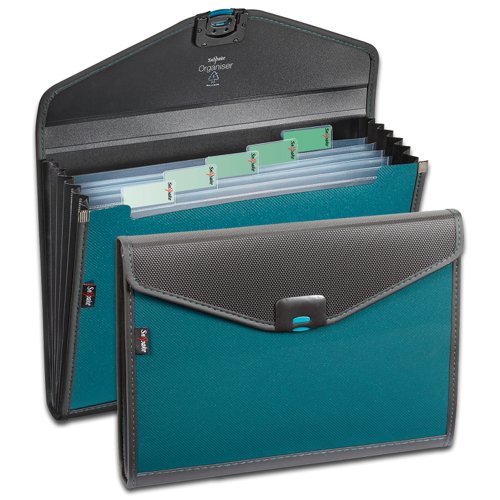 Snopake Zeon 6 Part Organiser A4 Turquoise 15893