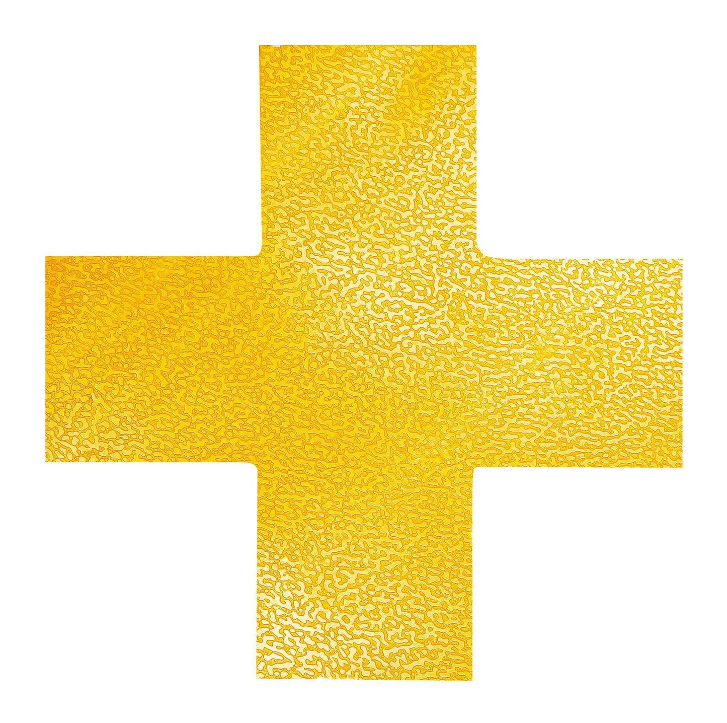 Durable Floor Shape ""Cross"" Yellow (10)