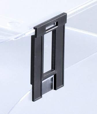 Durable Black BASIC Letter Tray Risers (4)