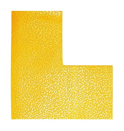 Durable Heavy Duty Adhesive Floor Marking L Shape Corner Yellow (Pack 10) - 170204