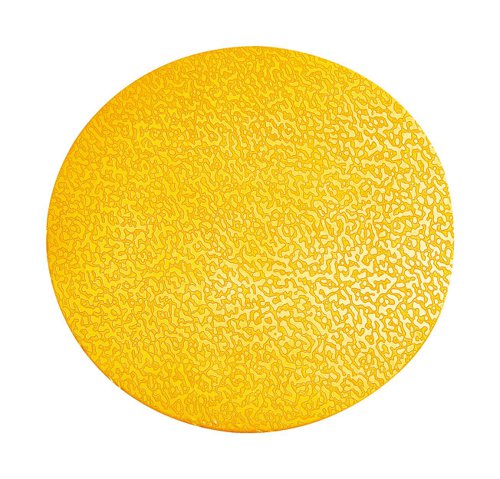 Durable Heavy Duty Adhesive Floor Marking Dot Circle Shape Yellow (Pack 10) - 170404