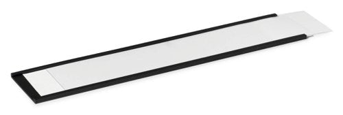 Durable Magnetic C-Profile Ticket Label Holders Black 200x40mm (Pack 50) - 171958