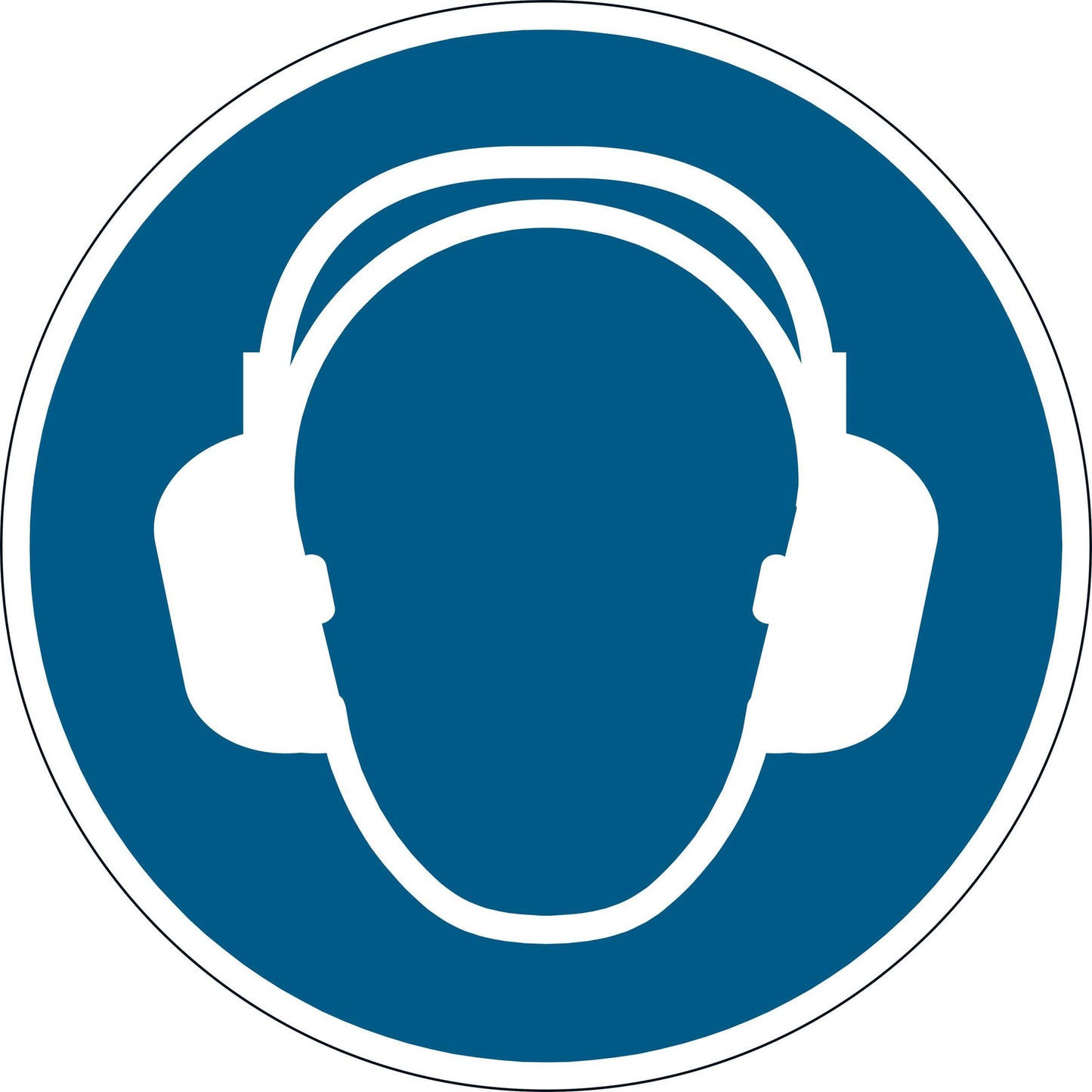 Durable Floor ""Use Ear Protection"" Sign
