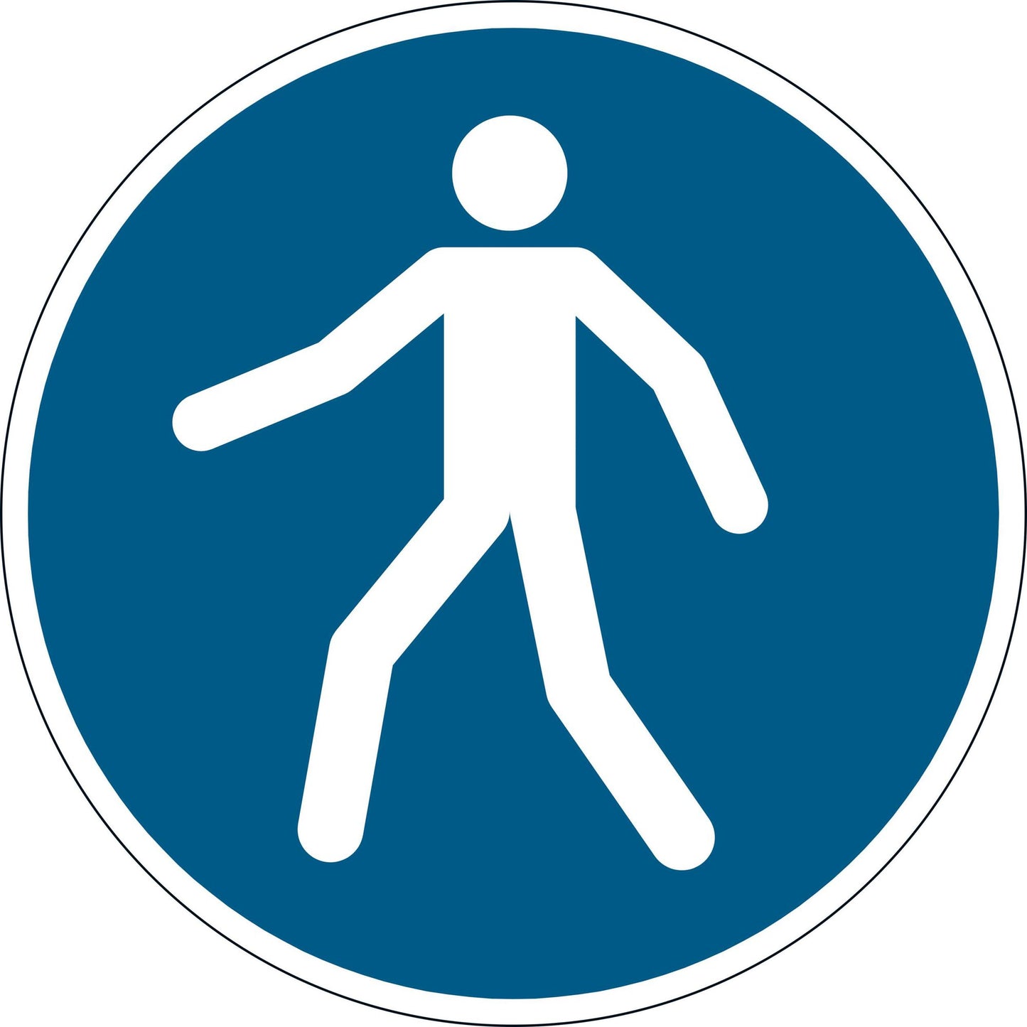 Durable Floor ""Use Walkway"" Sign