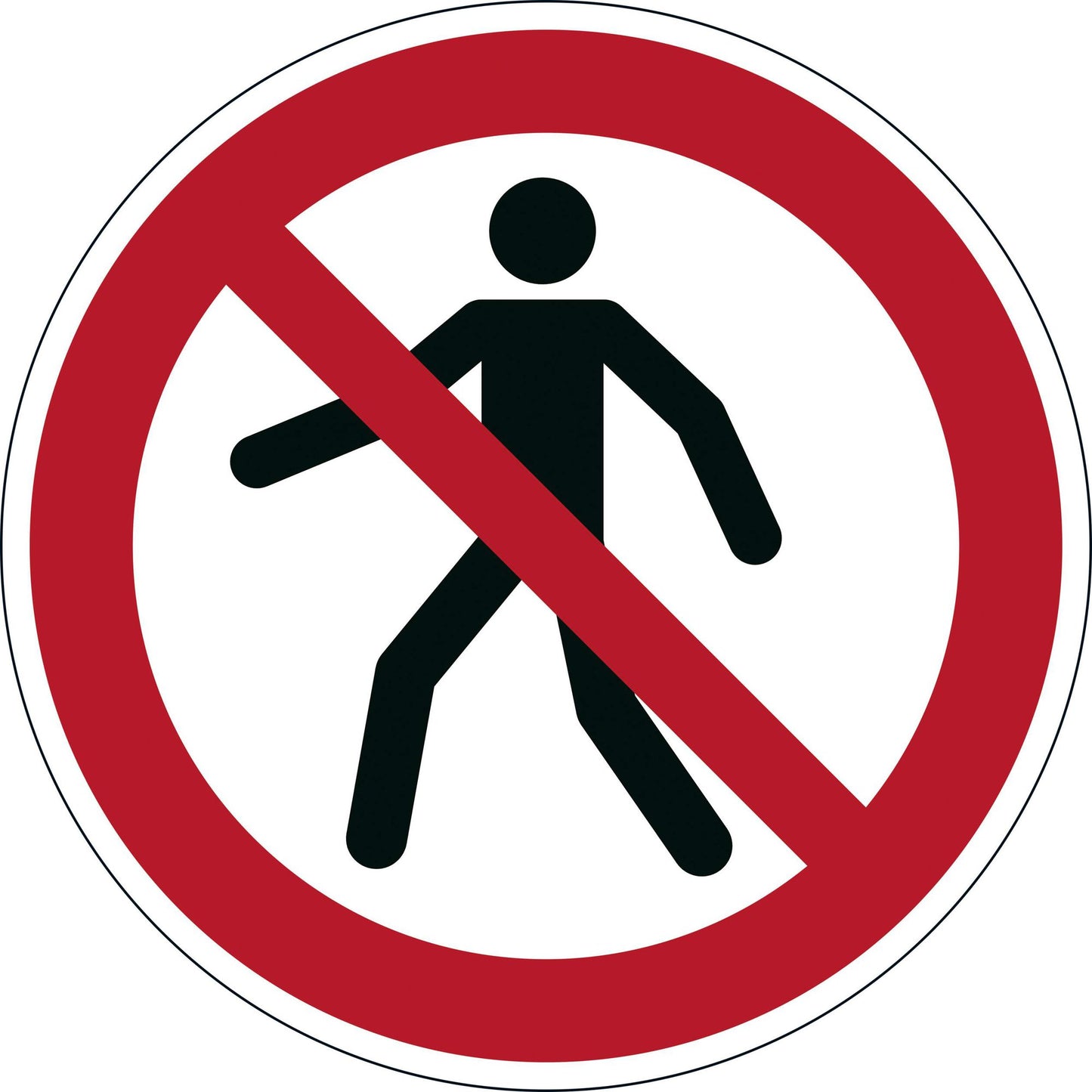 Durable ""Pedestrians Prohibited"" Sign