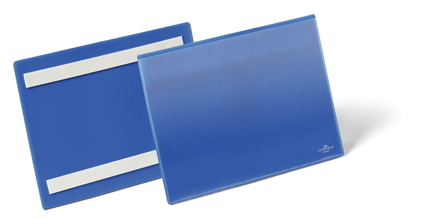Durable Adhesive Pocket A5 Blue (50)