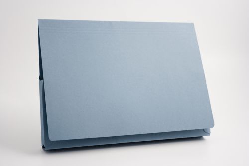 Guildhall Document Wallet Manilla 14x10 Full Flap 420gsm Blue (Pack 25) - 211/8000Z