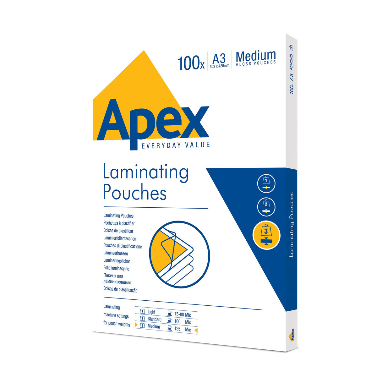 Fellowes Apex Lam Pouch A3 Med Duty