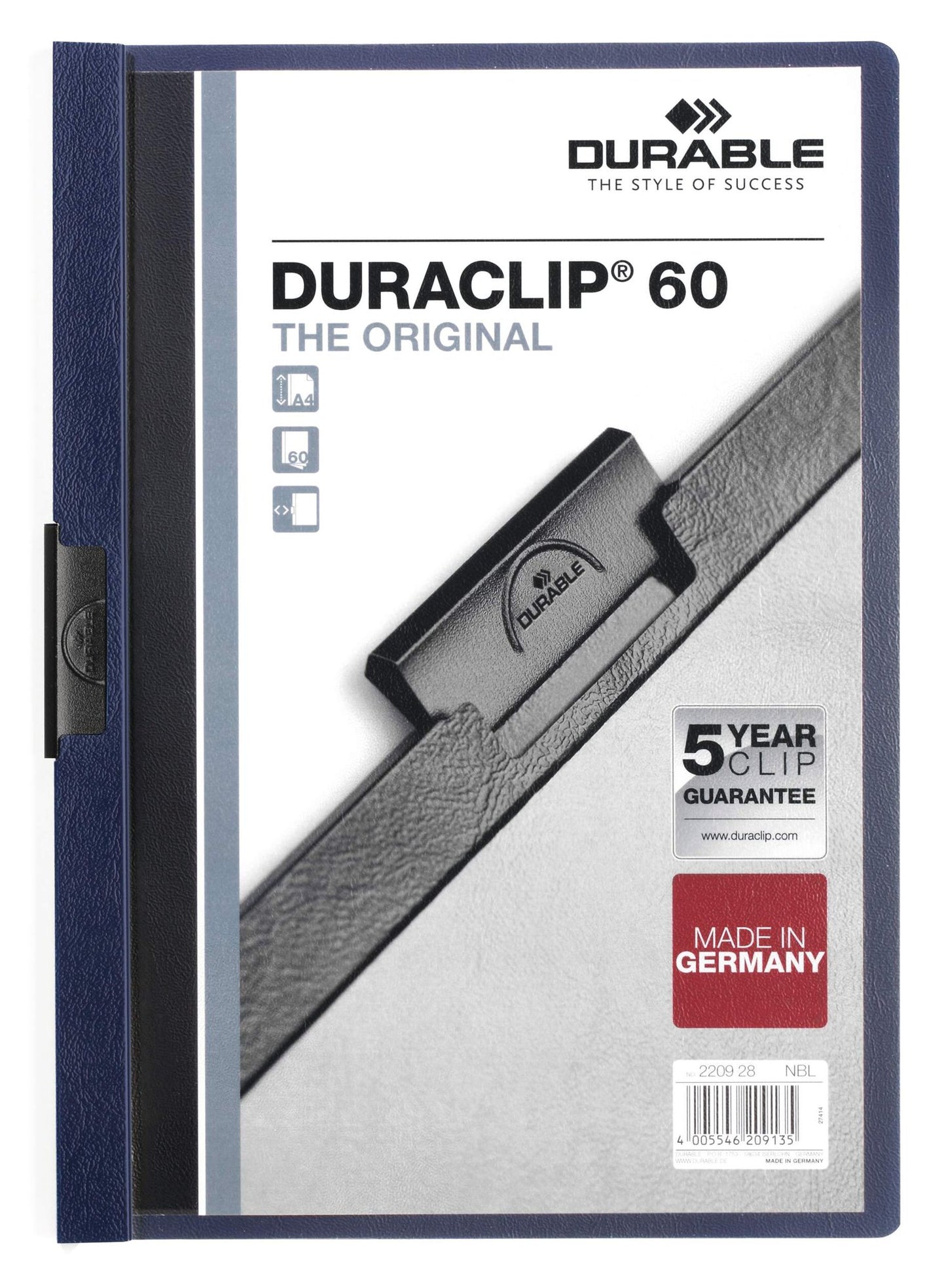 Durable DURACLIP 60 A4 Midnight Blue (25)