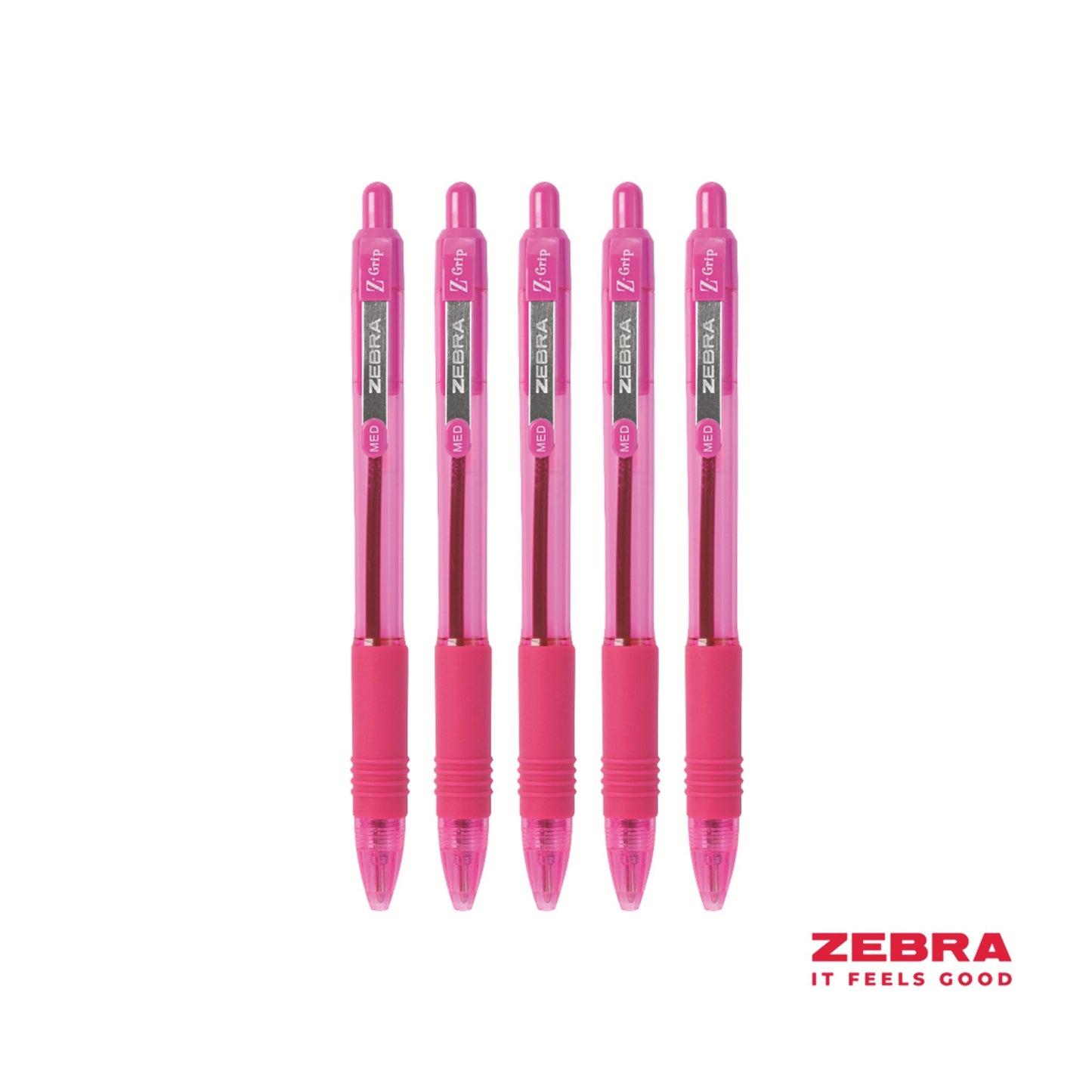 Z-Grip Smooth Retr BPnt Pen Pink Box12