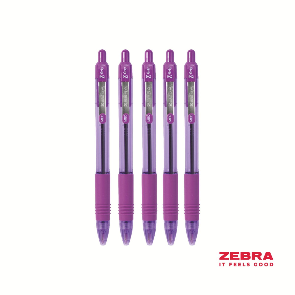 Z-Grip Smooth Retr BPnt Pen Violet Box12
