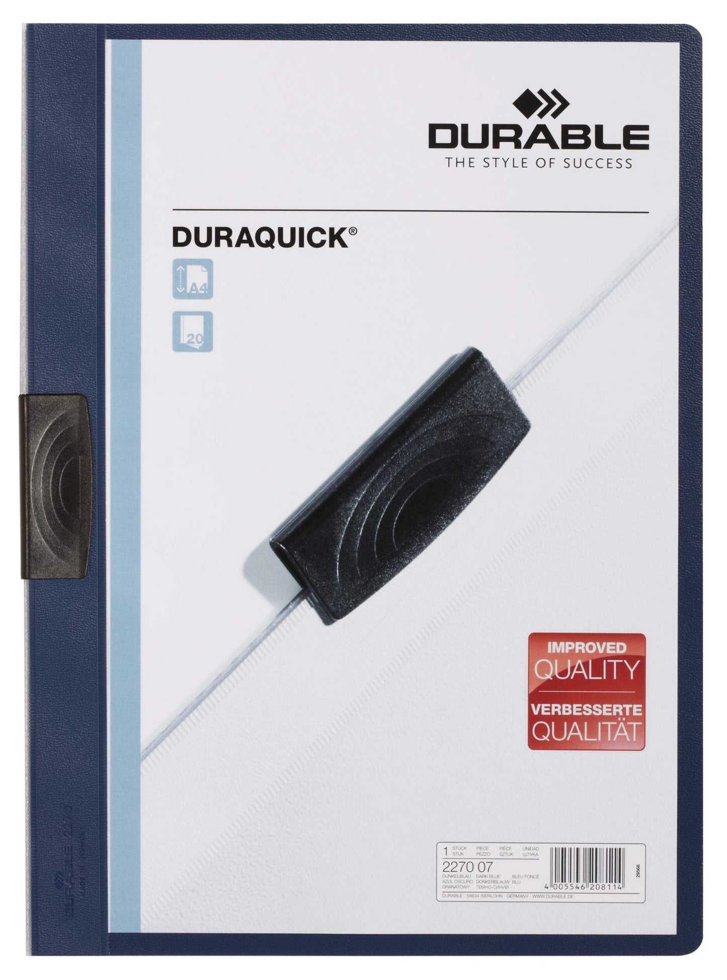 Durable DURAQUICK A4 Folder Dark Blue (20)