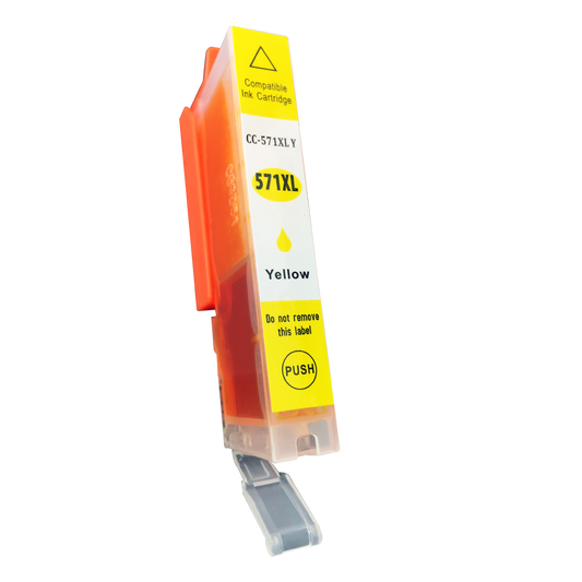 Comp Canon CLI-571XLY Hi Yld Yellow Ink Ctg 0334C001