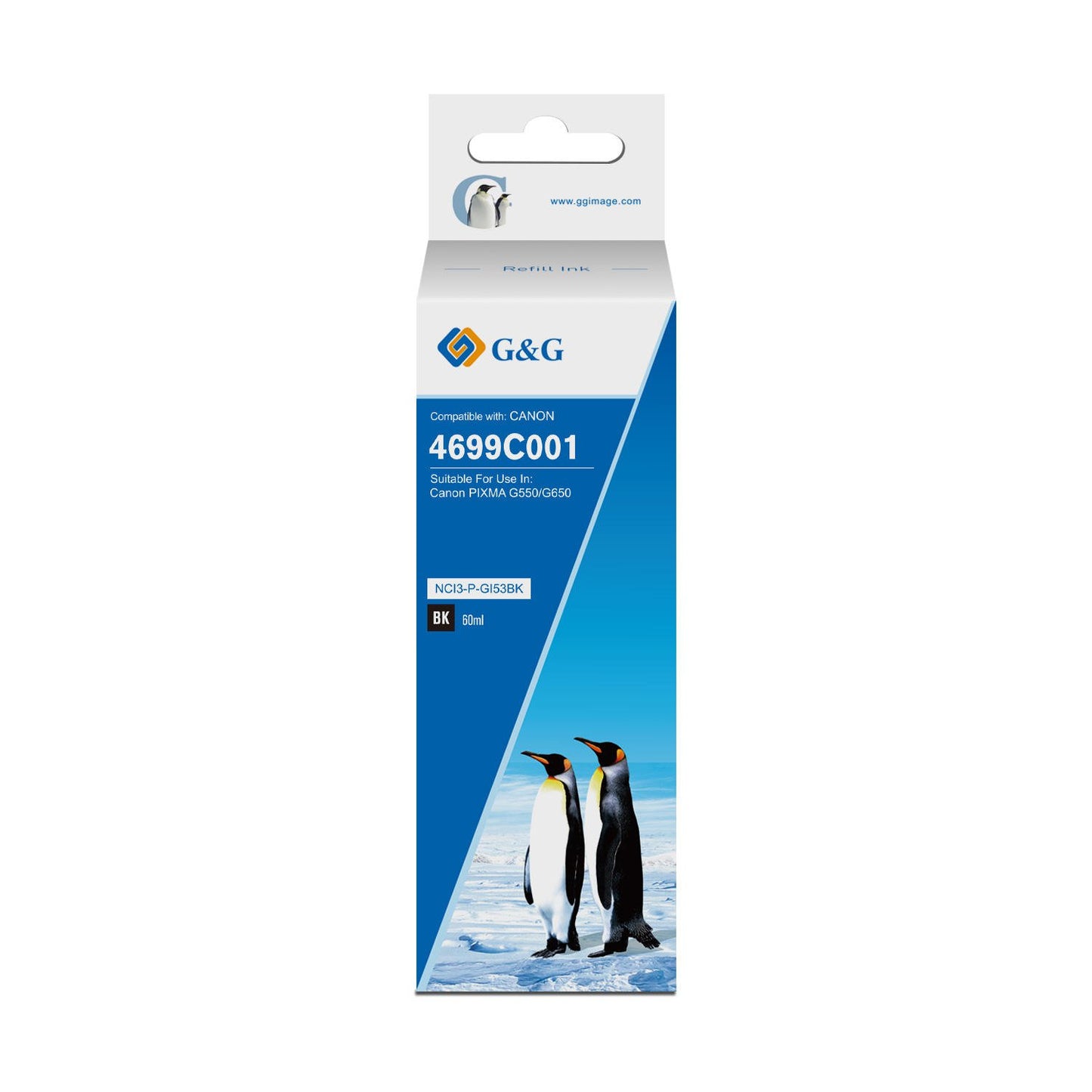 Comp Canon G+G GI-53BK Black Ink Bottle 4699C001