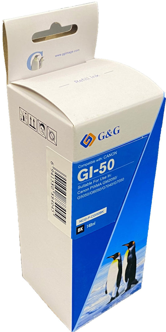 Compatible Canon G+G GI-50PGBK Ink Bottle