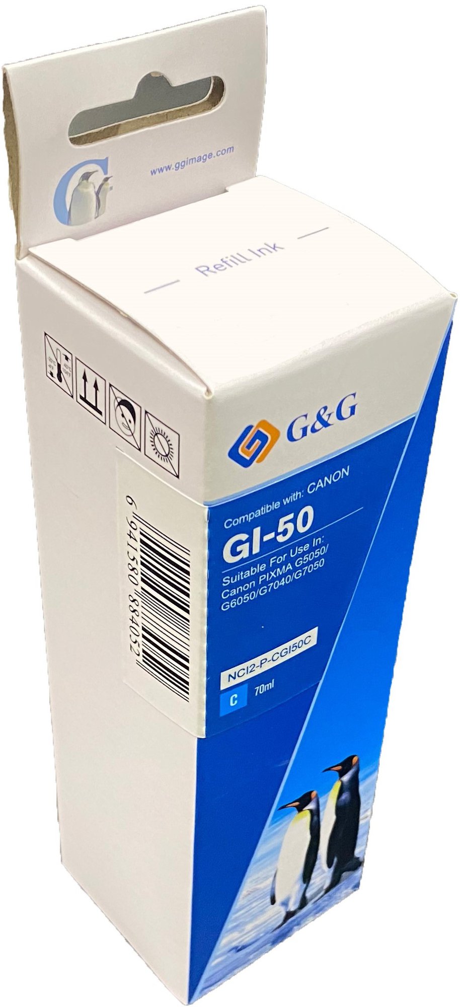 Comp Canon G+G GI-50C Cyan Ink Bottle