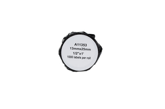 Comp Dymo 11353 Multipurpose Labels 2 lines (Paper) Pack of 1000 S0722530 (13mm x 25mm)