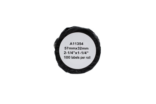 Comp Dymo 11354 Multipurpose Labels (Paper) Pack of 1000 S0722540 (32mm x 57mm)
