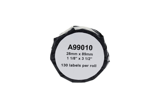 Comp Dymo 99010 Standard Address Labels (Paper) Pack of 130 S0722370 (28mm x 89mm)