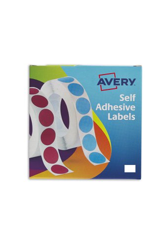 Avery Labels in Dispenser Rectangular 12x18mm White (Pack 2000 Labels) 24-415