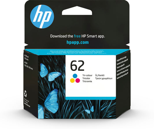 HP 62 Tricolor Original Ink Cartridge