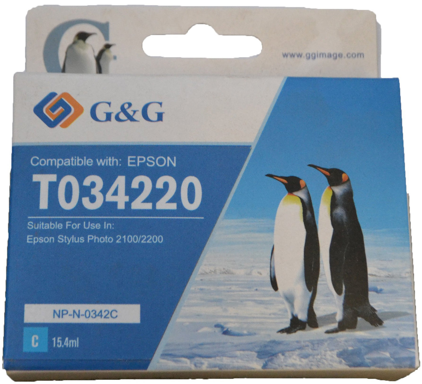Comp Epson G+G T0342 Cyan Ink Ctg T034240