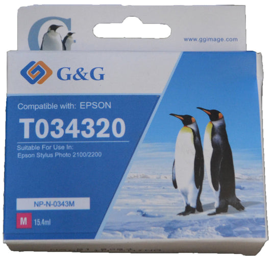 Comp Epson G+G T0343 Magenta Ink Ctg T034340