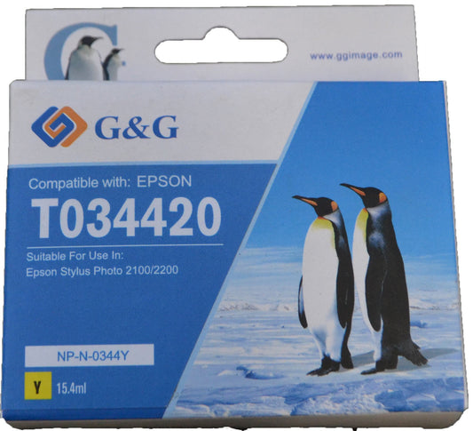 Comp Epson G+G T0344 Yellow Ink Ctg T034440