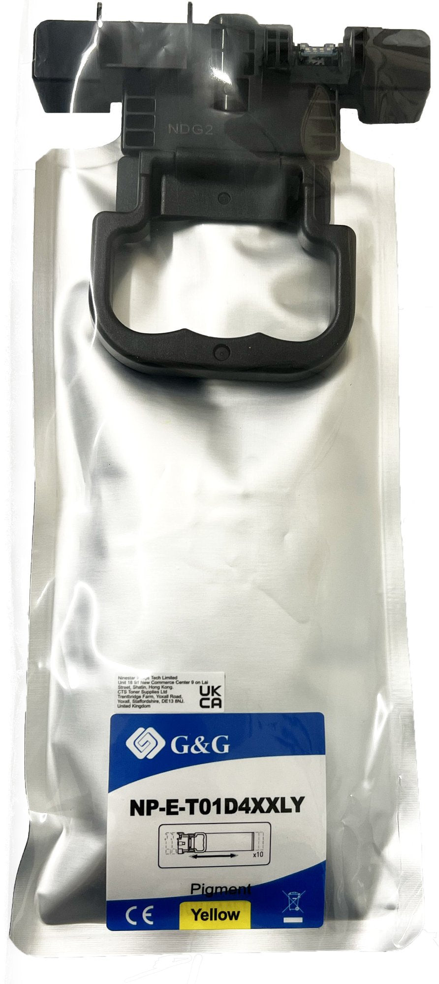 Compatible Epson G+G C13T01D400 Yellow Ink Ctg