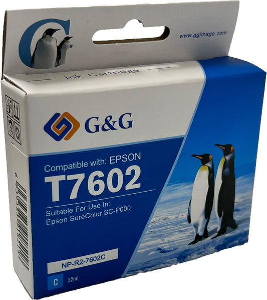 Comp Epson G+G T7602 Cyan Wide Format Ink Ctg C13T760240