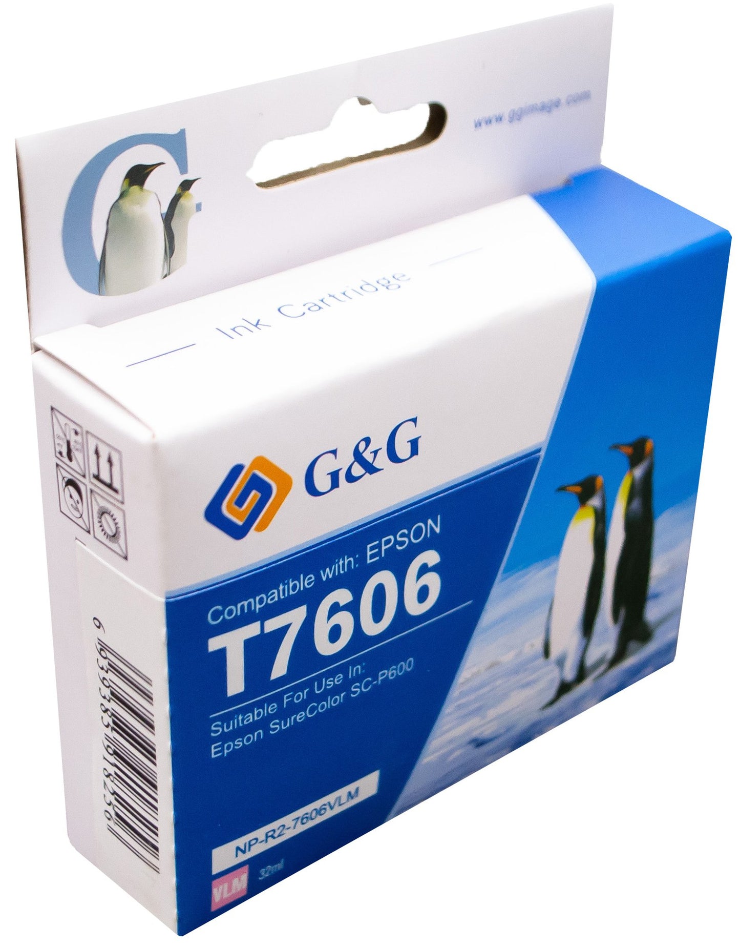 Comp Epson G+G T7606 Vivid light Magenta Wide Format Ink Ctg C13T760640