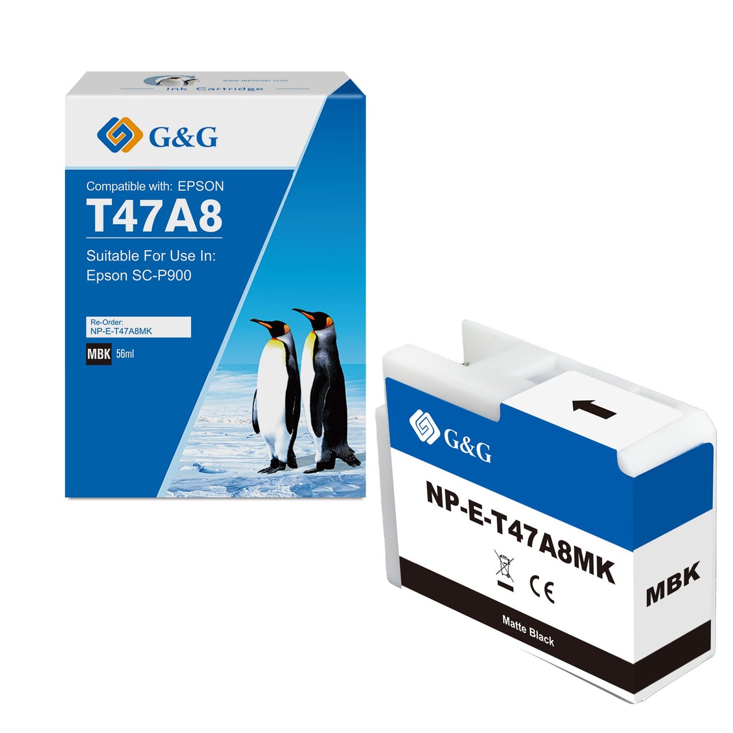 Comp Epson G+G T47A8 Matte Black Ink Cartridge C13T47A800