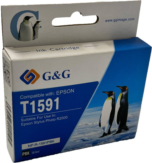 Comp Epson G+G T1591 Photo Black Ink Ctg C13T159140
