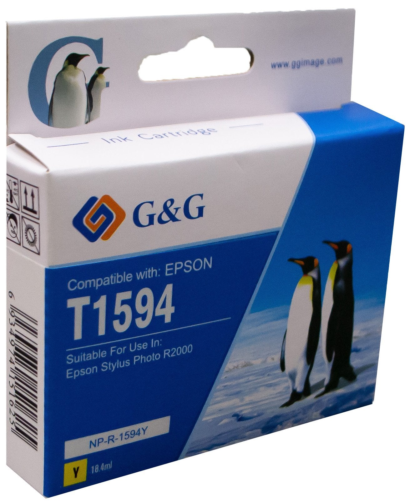 Comp Epson G+G T1594 Yellow Ink Ctg C13T159440