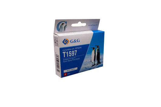 Comp Epson G+G T1597 Red Ink Ctg C13T159740