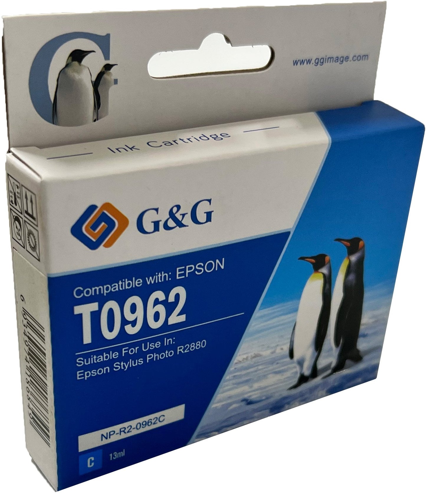 Comp Epson G+G T0962 Cyan Ink Ctg C13T09624010