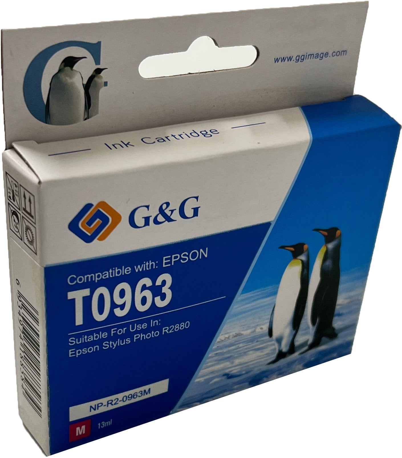 Compatible Epson G+G T0963 Magenta Ink Ctg C13T09634010